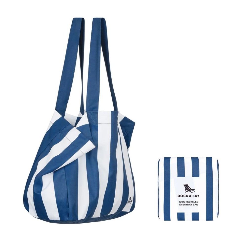 Dock & Bay Επαναχρησιμοποιούμενη τσάντα από 100% ανακυκλώσιμα υλικά - Whitsunday Blue