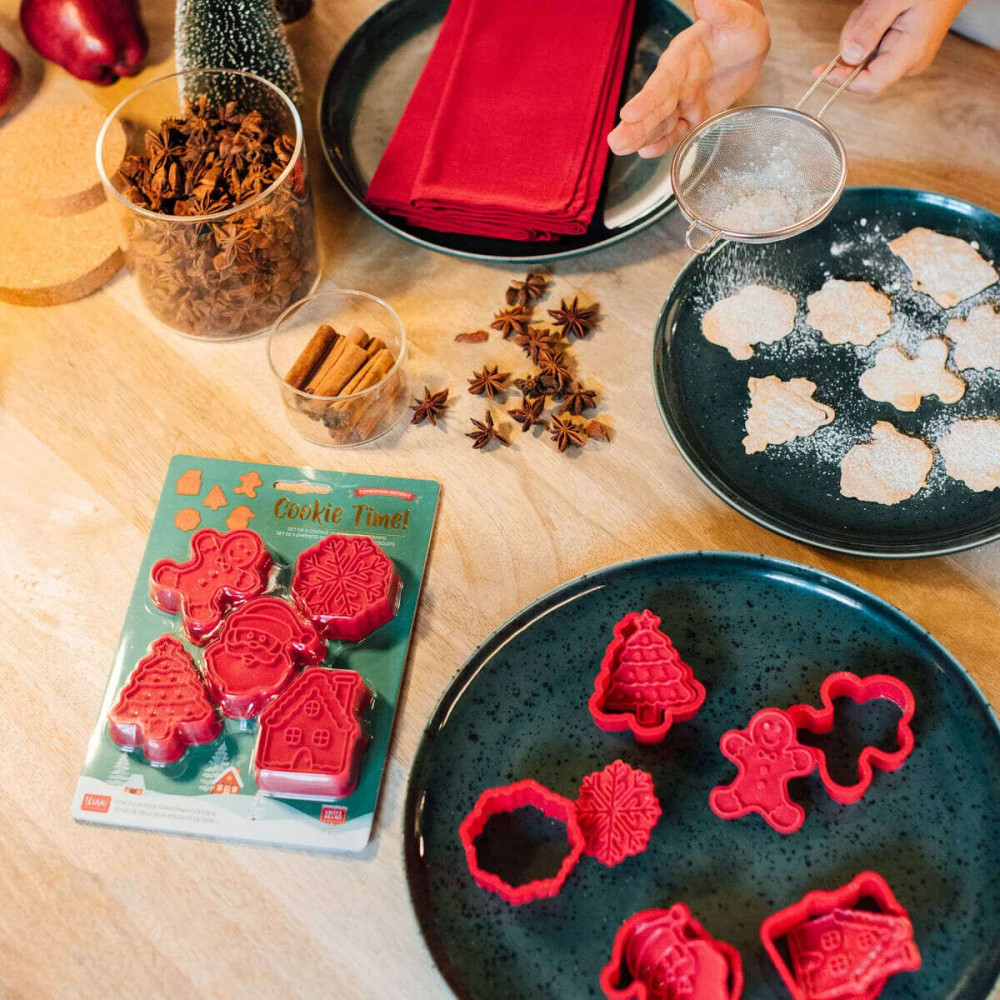 Legami Σετ 5 κουπ πατ με στάμπες - Cookie Time! - Christmas edition