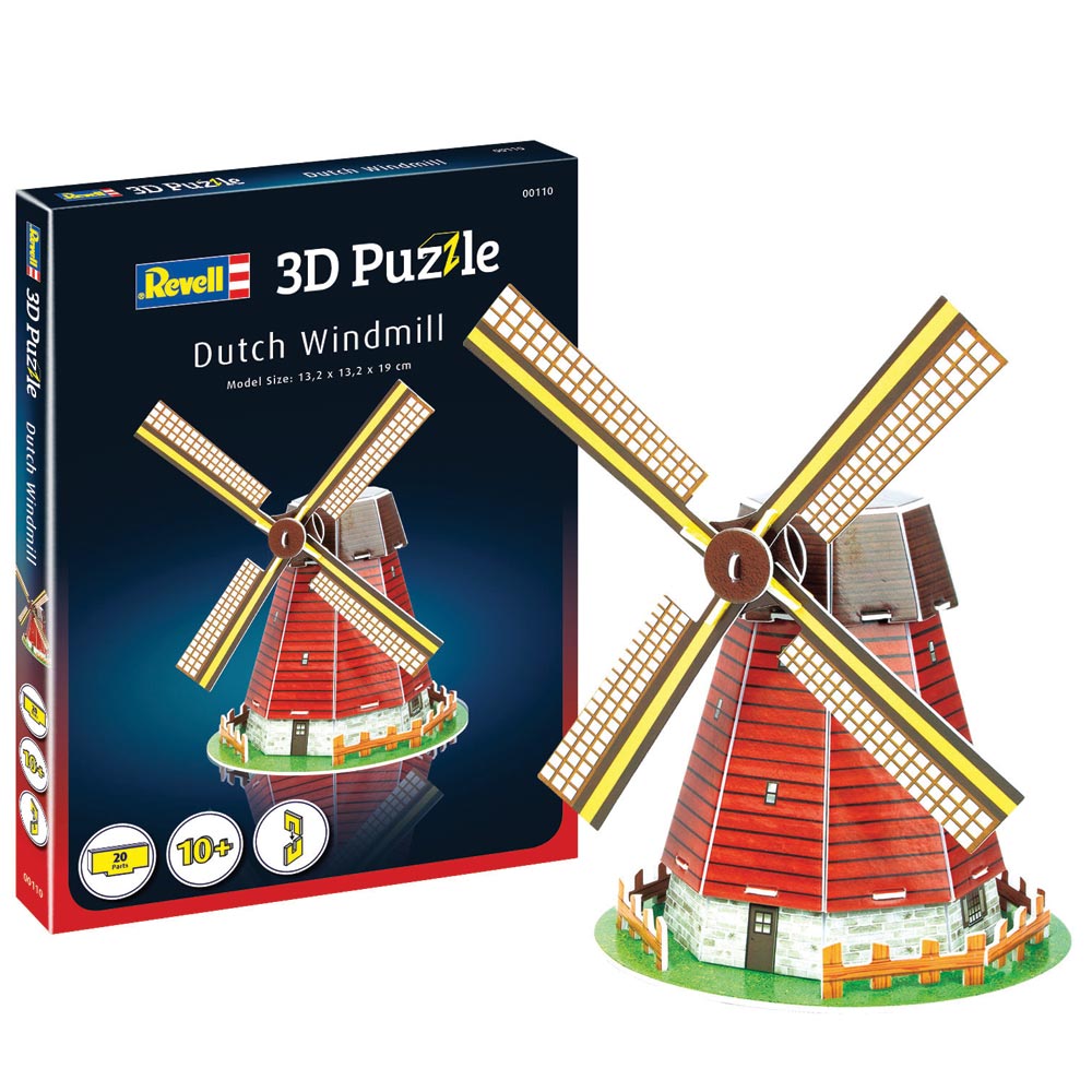 Revell 3D Puzzle Dutch Windmill 00110 (20 pcs)